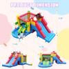 Eachup 17.6FT Commercial Bounce House for Big Kids 8-12,100% PVC Inflatable Obstacle Course Bounce House with 2 Slide,Climbing Wall,Obstacles,Trampoline,Ball Pool,1100W Blower view 2