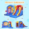 Eachup Commercial Bounce House for Kids with Party Light,15FT 100% PVC Commercial Grade Bounce Houses with 1100W Blower for Birthday Gift Halloween Christmas Outdoor Night Party view 3