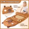 iPlay, iLearn Kid Sleeping Bag, Plush Capybara Slumber Bag, Toddler Girl Boy Nap Mat, 2 In 1 Brown Animal Pillow, Happy Travel Sleepover Daycare Preschool Birthday Gift for Age 3 4 5 6 7 8 10 12 Child view 4