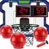 VIGNUTO Indoor Basketball Hoop for Kids(Over 3 Years Old), Over The Door Basketball Hoop with Scoring, Countdown and Music Accompaniment, Kids Toys view 1