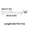 homeemoh 9.84ft(3m) Self-Adhesive Edge Protector, Furniture Corner & Edge Safety Bumpers to Cover Sharp Corners, 1.18"1.18" view 2