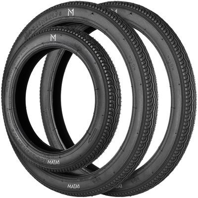 3 Tires for 3-Wheeler Gear Strollers - Front 12x1.75" & Rear 16x1.75" Tires - For Single/Double Stroller Models Including Revolution SE/Pro/Flex/SU/Ironman by Mata1-USA
