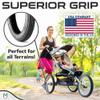 3 Tires for 3-Wheeler Gear Strollers - Front 12x1.75" & Rear 16x1.75" Tires - For Single/Double Stroller Models Including Revolution SE/Pro/Flex/SU/Ironman by Mata1-USA view 3