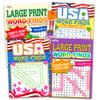 Large Print Word Search Books for Adults - Variety Word Puzzle Books for Adults Bundle with 4 Word Search Books Plus Pens | Giant Print Word Search Books for Adults, Seniors, Kids view 1