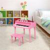 30-Key Wooden Piano Toy, Children's Piano Set, Children's Grand Piano with Bench and Music Stand, Classic Elegance, Smooth Surface, Suitable for Children Aged 3-8, Pink view 1