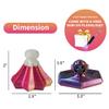 3D Printed Fractal Fidget Hexagon-Hexagonal Spiral Visual Fingertip Toys for Stress Anxiety-Glow in The Dark Skull Toys for Calming Relief- Halloween Fidget Toys for Kids & Adults (4 Pack) view 2