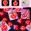24 Pack Valentines Day Gifts for Kids Light Up Red Heart & Bear Necklaces with Valentines Day Cards for Kids School,Valentines Party Favors Led Necklaces Glow in the Dark for Class Girls Boys Exchange view 3