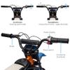 24V Kids Ride On Motorcycle, Electric Off Road Motocross with 250W Strong Motor, Fast Speed Up to 13.6 Mph, Chain Driven, Leather Seat, Disc Brake, and Air-Filled Tires,Blue view 3