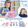 Toys for Ages 5-7 Jewelry, Kids Toys for Girls 8-10 Clip on Earrings, Toddler Girls Toy Age 6-8 Princess Dress Up,Frozen Unicorn Toy Adjustable Ring Bracelets Necklaces Birthday Christmas Gifts view 4