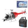 MakerTopia RC Helicopter, 1:33 RC C138 Remote Control 206 Helicopter 2.4G 6CH RC Airplane Military Aircraft Model, with Optical Flow Positioning Helicopter Indoor & Outdoor Games RC Flying -RTF view 1