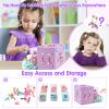 Kids Toys for Ages 5-7 Girls Jewelry Box, Toddler Toys For Girls 8-10, Clip on Earrings Adjustable Rings, Unicorn and Mermaid toy for Pretend Play & Dress up 3 4 5 6 Kids Birthday Christmas Gifts view 4