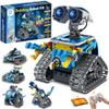 Sillbird Robot Building Kit with Remote Control STEM Gifts for Boys Ages 8-12, Technic Coding Robotic Toys for Kids Birthday, Build 5in1 Models with 488 Pieces - Blue view 1