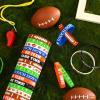 JUNEBRUSHS 42pcs Football Party Favors Silicone Bracelets Rubber Wristbands Accessories for Football Sport Themed Birthday Party Decorations Adults Stuffers Filler Gift Supplies(6 Designs) view 4