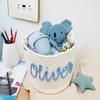 Zhongzhi Personalized Handmade Basket, Baby Gift, Cotton Rope Basket, Baby Basket, Toy Basket Name Newborn Monogram Baby Name Gift (40x24x15cm) view 2