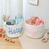 Zhongzhi Personalized Handmade Basket, Baby Gift, Cotton Rope Basket, Baby Basket, Toy Basket Name Newborn Monogram Baby Name Gift (40x24x15cm) view 3
