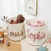 Zhongzhi Personalized Handmade Basket, Baby Gift, Cotton Rope Basket, Baby Basket, Toy Basket Name Newborn Monogram Baby Name Gift (40x24x15cm) view 4