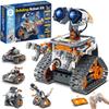 Sillbird Robot Building Kit with Remote Control STEM Gifts for Kids Boys Age 8-12, Coding Technic Robotics Toy for Birthday - Buildable 5in1 Models with 488 Pieces - Orange view 1