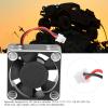 RC Motor Fan, Motor Cooling Fan 28000RPM RC Electric Vehicle Fan for 1/10 1/12 RC Car (Black Silver) view 2