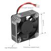 RC Motor Fan, Motor Cooling Fan 28000RPM RC Electric Vehicle Fan for 1/10 1/12 RC Car (Black Silver) view 3