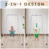2 in 1 Baby Jumper with Swing-Indoor and Outdoor Use, Baby Jumpers and Bouncers, Toddler Swing with Foldable StandGreen view 2