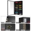 1/24 Scale Diecast Display Case Wall Mount Clear Model Car Display Case Model Cars Storage Cabinet Rack with Acrylic Door Holds 16 Cars view 3