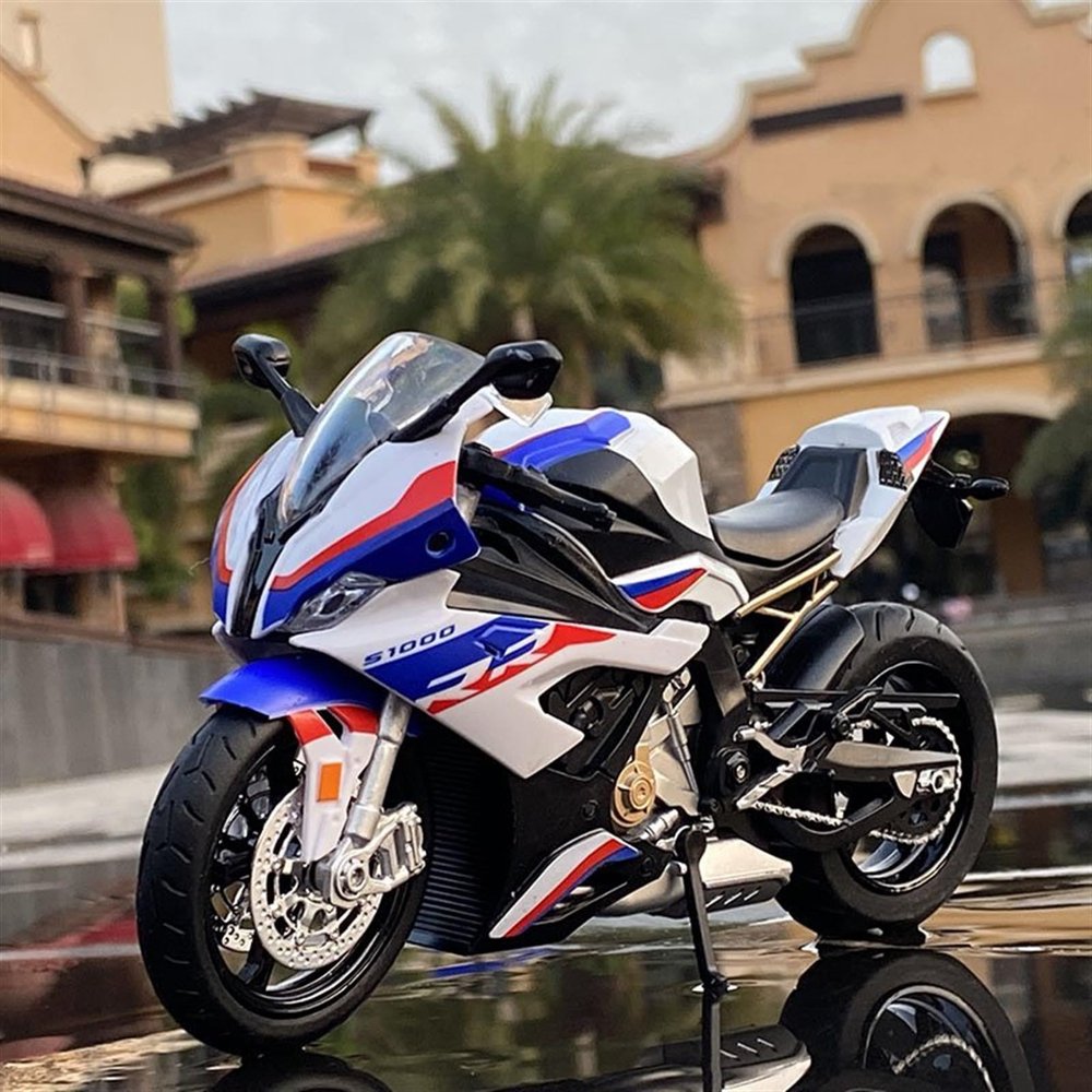 Collection 1/12 Motorcycle Model Collection Gift for S1000RR S1000 RR(Blue Boxed)