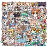 100 Pcs Cute Cat Meme Stickers  Funny & Durable Waterproof Vinyl Stickers for Laptops, Water Bottles, Suitcase and DIY Projects Teens Adults or Kids Gift (Cat) view 1