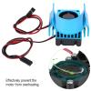 Keenso 540/550 RC Motor, High Strength Motor Twin Cooling Fan Heat Sink with for 1/10 Scale Electric RC Car (Blue) rc Cooling Fan Heat Sink view 3