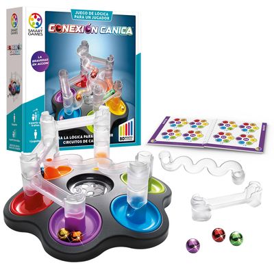 SmartGames - Marble Connection | Kids Puzzles & Adult Puzzles with 80 Challenges and 6 Marbles | Kids Games 8 Years Or Over | Educational Solo Games