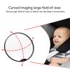Baby Car Mirror, Wide View Oval Rear Facing Car Mirror with Acrylic Material, for Keeping an Eye on Baby while Driving, Compatible with Most Vehicles view 3