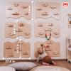 Woodandhearts Rock Climbing, Made in Europe, Rock Climbing Wall for Kids, Rock Wall Climbing Holds, Climbing Wall for Kids Indoor, Wall Climbing for Kids, Rock Wall for Kids, Indoor Rock Climbing Wall (Natural Wood) view 3