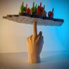 Middle Finger Balance Game,Balancing Game for Middle Finger Two Player Balance Game Interactive Balance Finger Toy for Party Interactive Game Gag Gift for Send to Friends or Family (Orange and Green) view 3