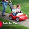 Step2 Side-by-Side Push Around Roadster, Kids Push Car, 2 Seat Ride On Car, Seat Belts & Horn, for Toddlers 1.5-4 Years Old, Red view 2