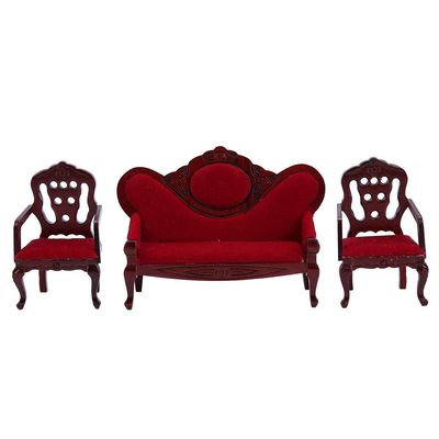 1:12 Doll Simulation House Miniatures Living Room Sofa Couch Furniture Accessories Armchair Mini Room Artificial House Scene Decoration