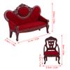 1:12 Doll Simulation House Miniatures Living Room Sofa Couch Furniture Accessories Armchair Mini Room Artificial House Scene Decoration view 2
