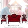 1:12 Doll Simulation House Miniatures Living Room Sofa Couch Furniture Accessories Armchair Mini Room Artificial House Scene Decoration view 4