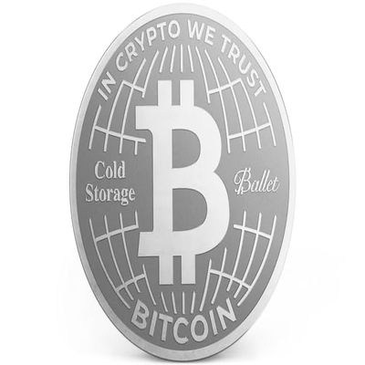Ballet Bitcoin Coin Style  Physical Bitcoin Crypto Wallet, Offline Wallet with Cold Storage Security (2-pack)