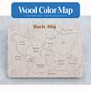 Handmade Montessori Continent Map Puzzle  Wooden Educational Geography Toy Made in Canada view 4