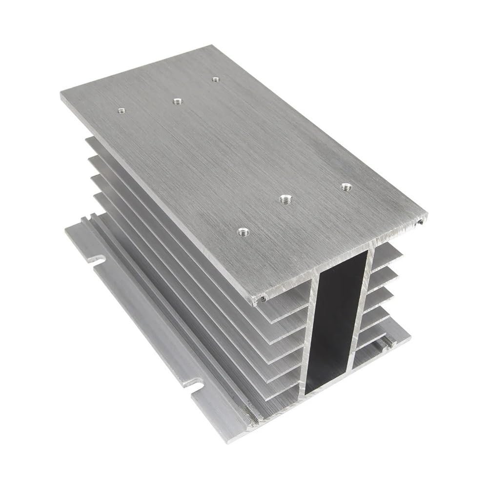 POWTAXBJGD FHSH01-150 150 * 100 * 80 mm 80A Three Phase SSR Heat Sink Three Phase Solid State Relay Aluminum Heat Sink/Radiator FHS-T80(2)