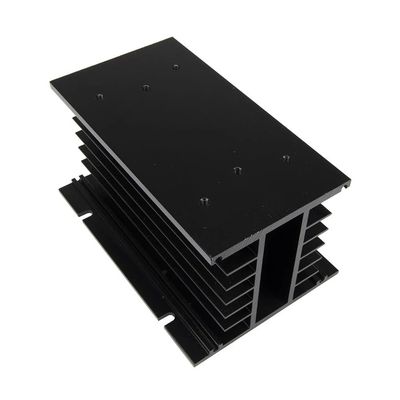 POWTAXBJGD FHSH01-150B Black 150 * 100 * 80 mm 80A Three Phase SSR Heat Sink Three Phase Solid State Relay Aluminum Heat Sink/Radiator