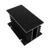 POWTAXBJGD FHSH01-150B Black 150 * 100 * 80 mm 80A Three Phase SSR Heat Sink Three Phase Solid State Relay Aluminum Heat Sink/Radiator view 1