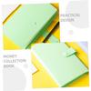 BRIGHTFUFU 2pcs and Currency Album Portable Paper Holder for Banknotes and Stamps Green and for Collectors and Enthusiasts view 2