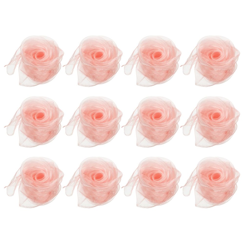 PATIKIL Dance Scarves, 12 Pcs Square Juggling Scarves 18 by 18 Inches for Play Magic Music Activity Juggling Dressing, Coral Pink