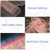 PATIKIL Dance Scarves, 12 Pcs Square Juggling Scarves 18 by 18 Inches for Play Magic Music Activity Juggling Dressing, Coral Pink view 3