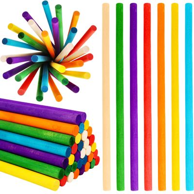 70 Pcs Rhythm Sticks for Kids Bulk 12 Inch Wood Music Lummi Sticks Wooden Percussion Musical Instruments for Girls and Boys Classroom Activities, 7 Colors