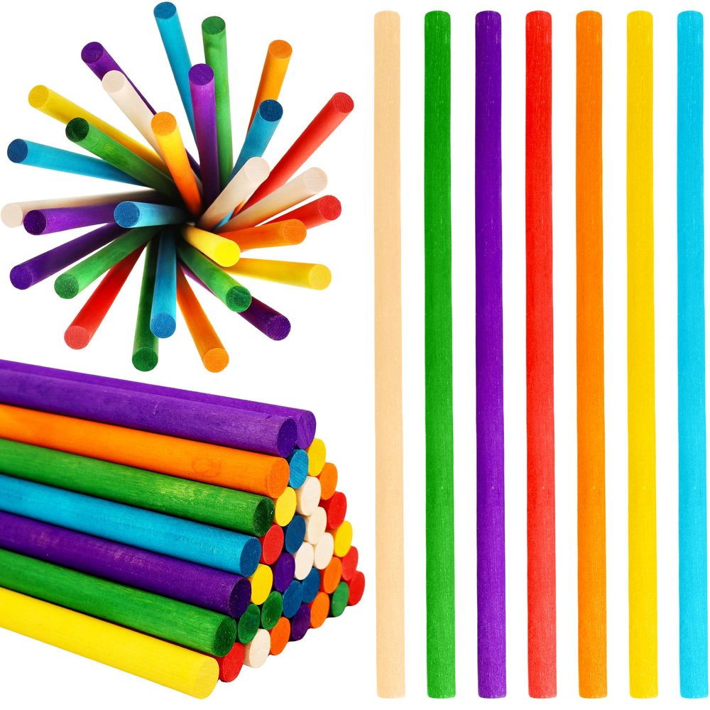 70 Pcs Rhythm Sticks for Kids Bulk 12 Inch Wood Music Lummi Sticks Wooden Percussion Musical Instruments for Girls and Boys Classroom Activities, 7 Colors