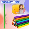 70 Pcs Rhythm Sticks for Kids Bulk 12 Inch Wood Music Lummi Sticks Wooden Percussion Musical Instruments for Girls and Boys Classroom Activities, 7 Colors view 2