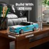 Mould King Speed Champion RR Racing Car Building Kit with Acrylic Display Case, 27071 Collectible Model Car Kits, Building Blocks Kit Racing Toy Cars for Adult Kids 8+(476 PCS) view 2