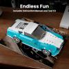 Mould King Speed Champion RR Racing Car Building Kit with Acrylic Display Case, 27071 Collectible Model Car Kits, Building Blocks Kit Racing Toy Cars for Adult Kids 8+(476 PCS) view 4