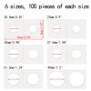 600 Pcs Coin Flips 6 Assorted Sizes 2" x 2" Cardboard Coin Holders Mylar Coin Flips for Colletors Coin Collection Supplies for Dime, Dollars, Penny, Quarter, Nickels Collecting view 2